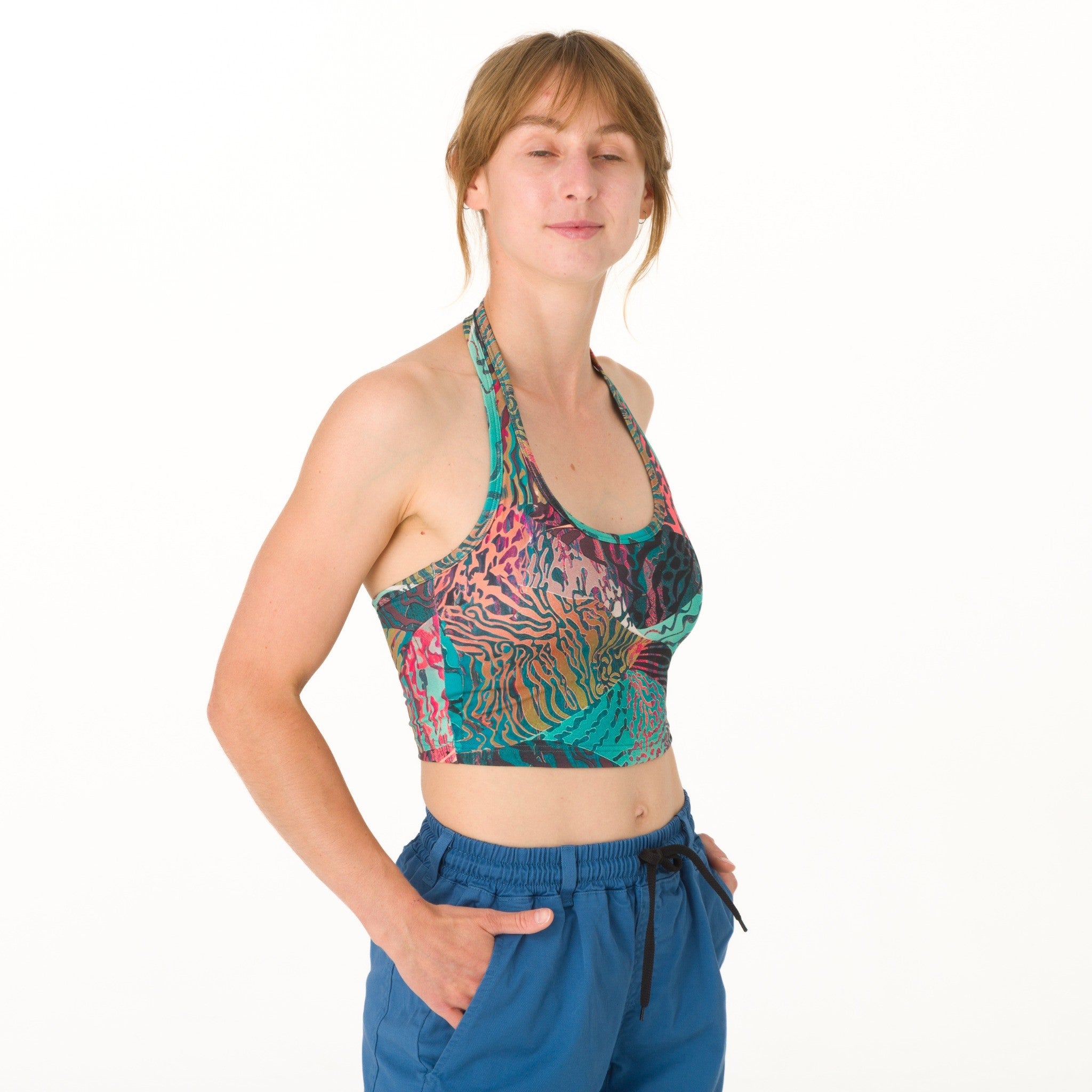 Light Neck Flow Top - leichtes Klettertop und Yogatop für Damen