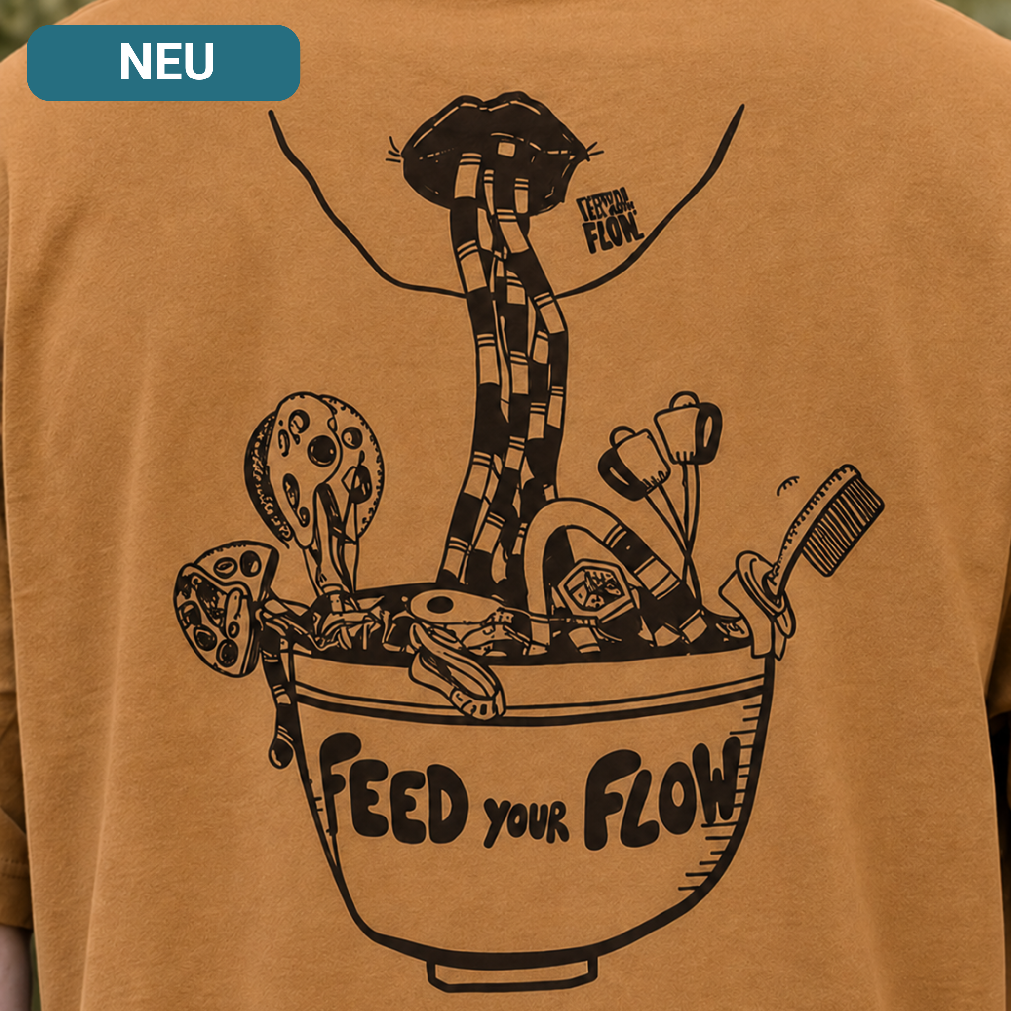 Feed your Flow Klettershirt aus Bio-Baumwolle für Herren