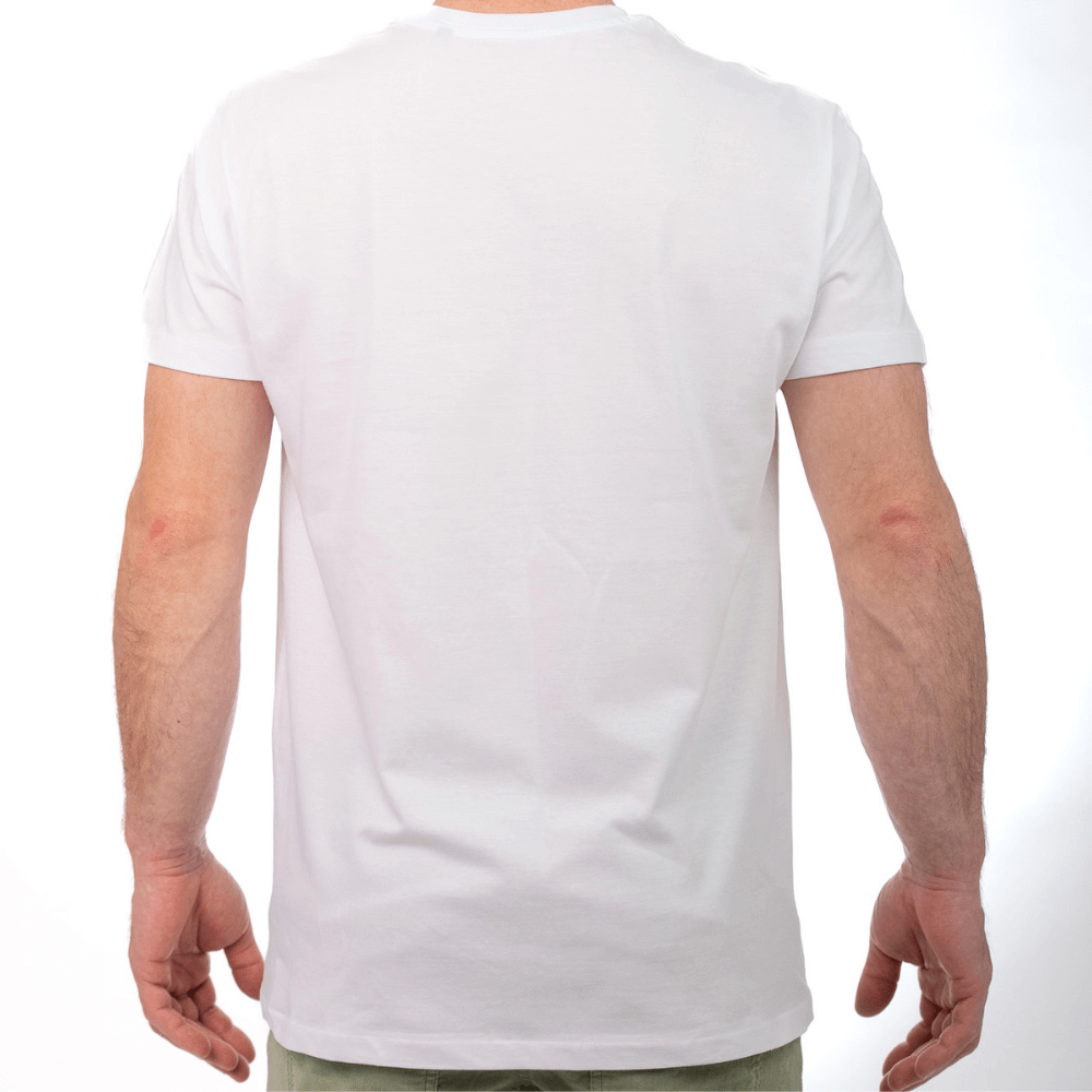 Single Line Berg Klettershirt aus Bio-Baumwolle für Herren