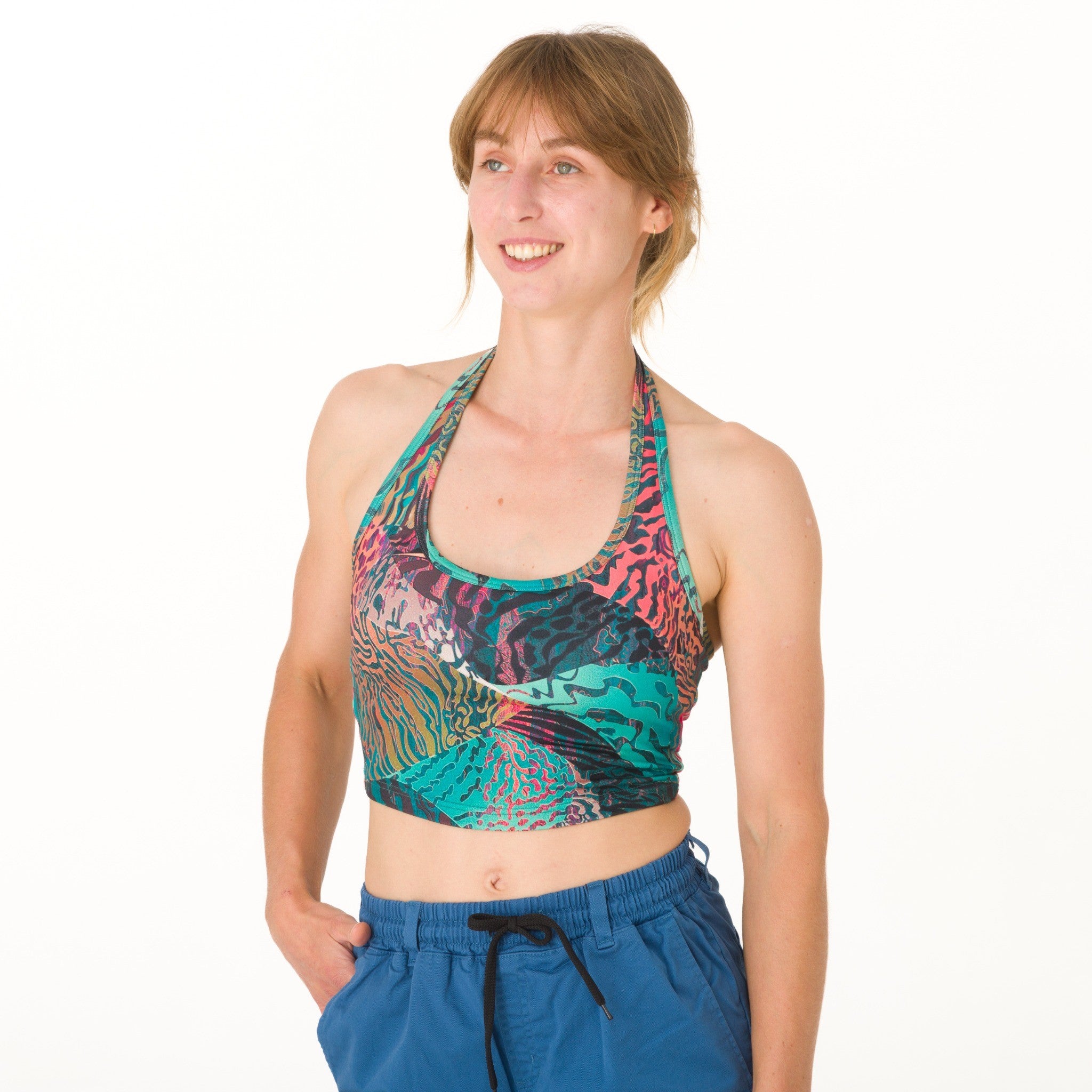 Light Neck Flow Top - lightweight climbing top and yoga top for women