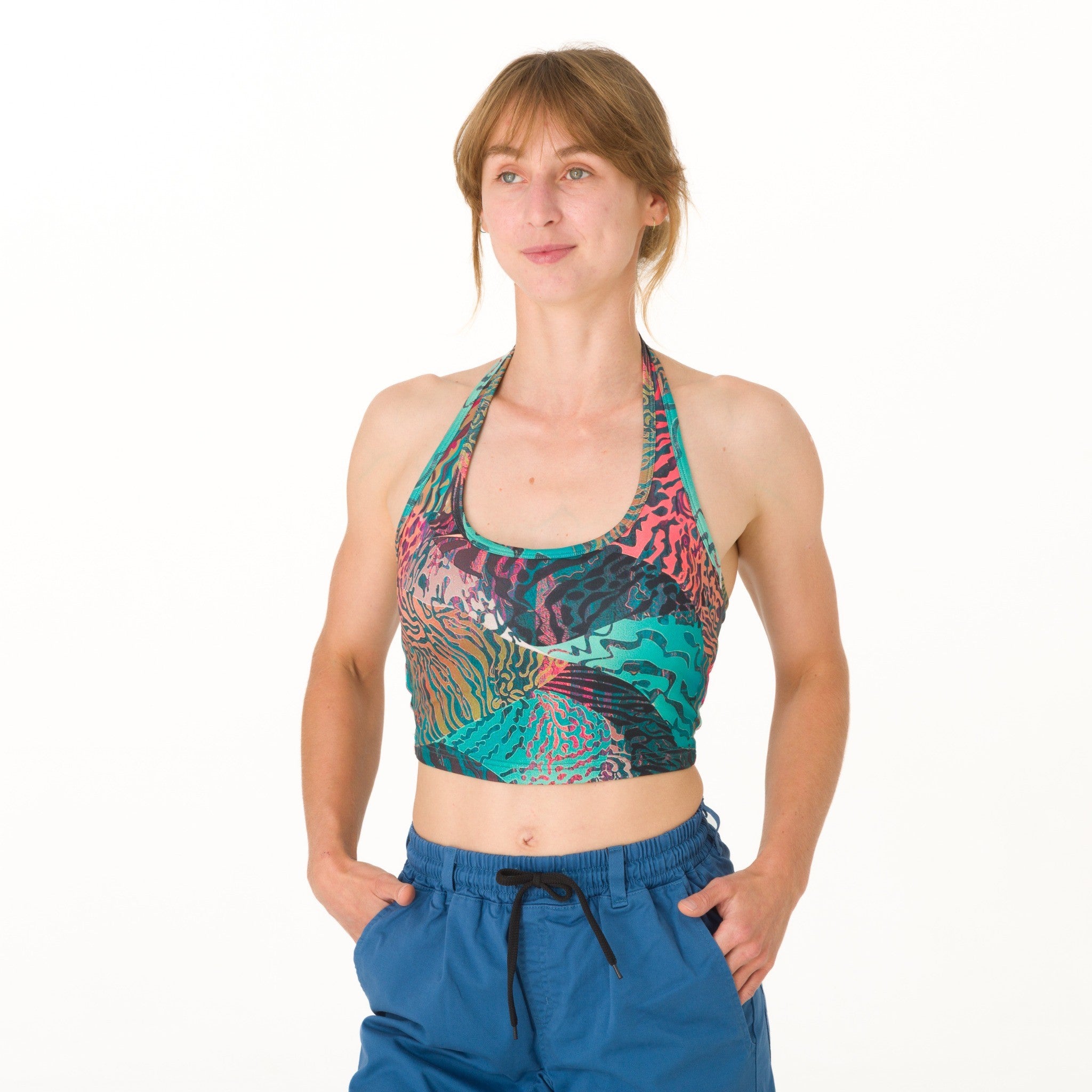 Light Neck Flow Top -  leichtes Klettertop und Yogatop für Damen