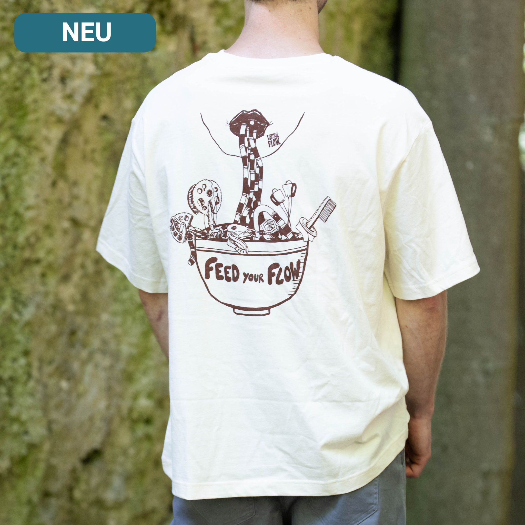 Feed your Flow Klettershirt aus Bio-Baumwolle für Herren