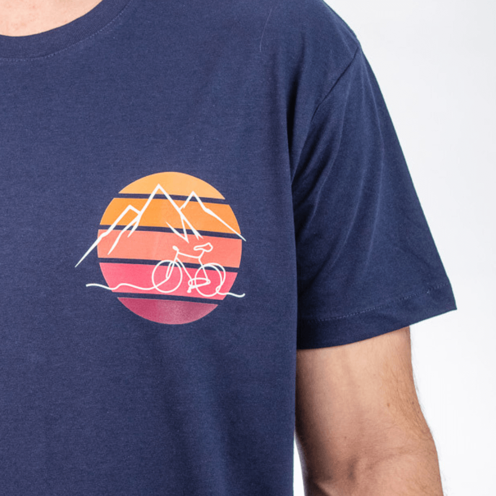 Retro Rad Klettershirt aus Bio-Baumwolle für Herren