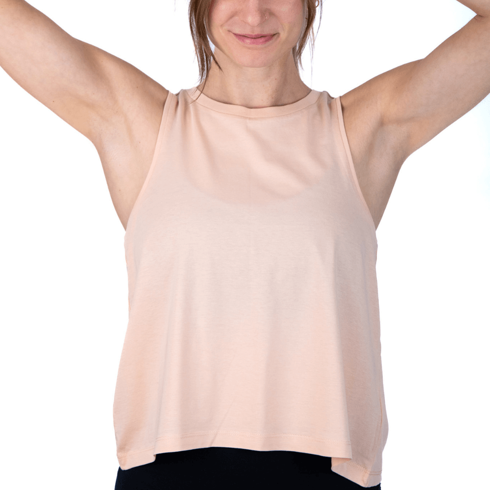 Yoga and Wine - leichtes Croptop für Damen
