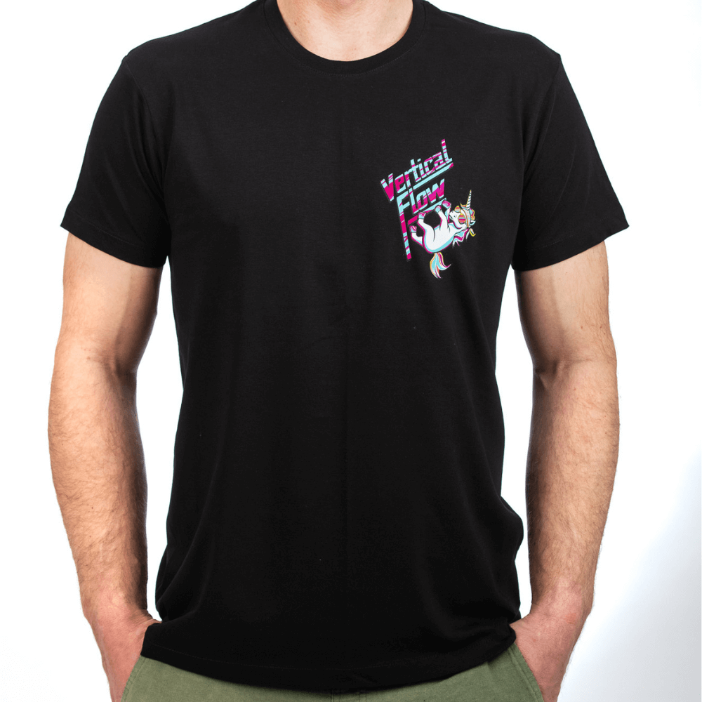 Einhorn Power Klettershirt aus Bio-Baumwolle für Herren