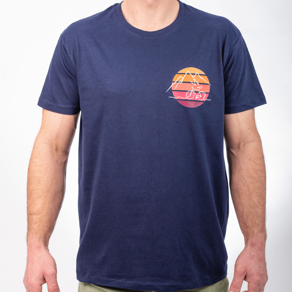 Retro Rad Klettershirt aus Bio-Baumwolle für Herren