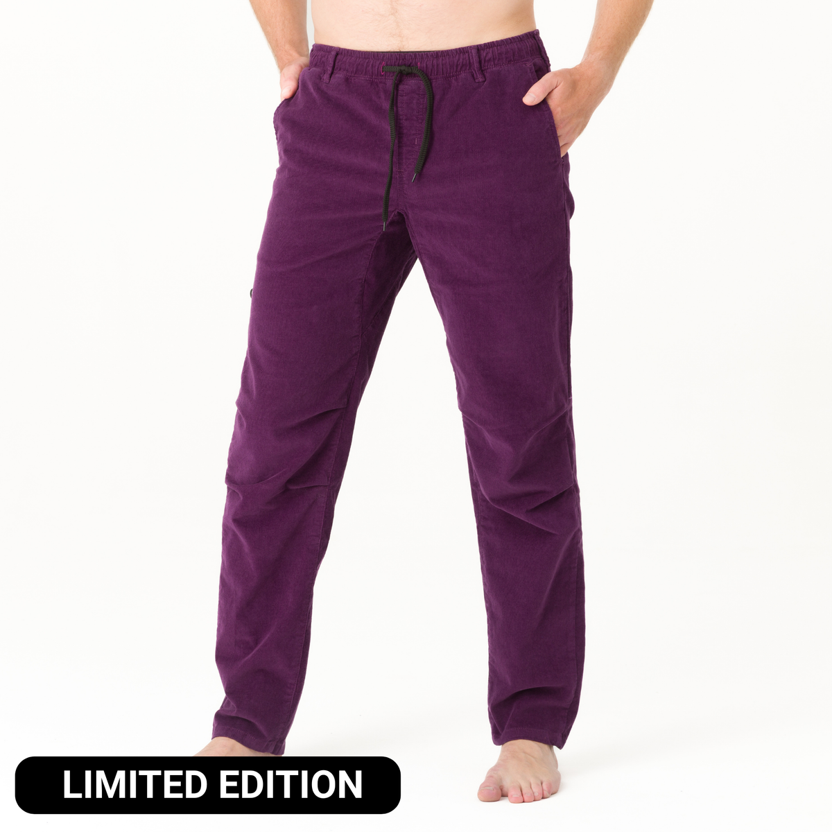 Komfort Cord - Cord Kletterhose für Herren /  lockerer Schnitt