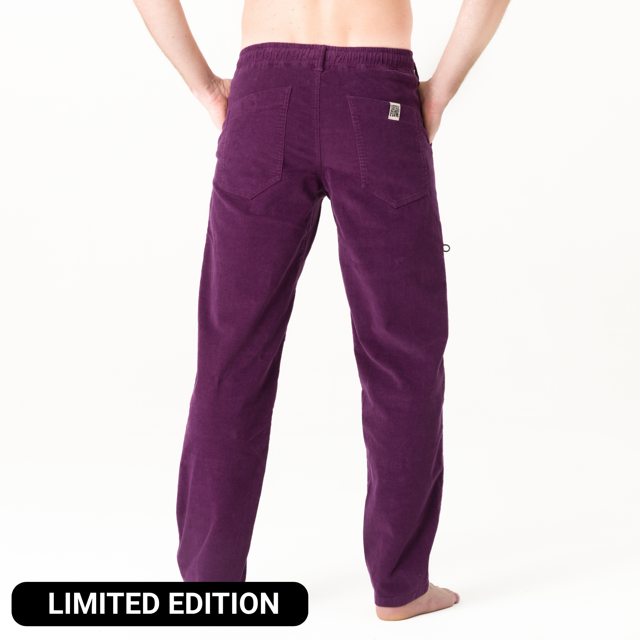 Komfort Cord - Cord Kletterhose für Herren /  lockerer Schnitt