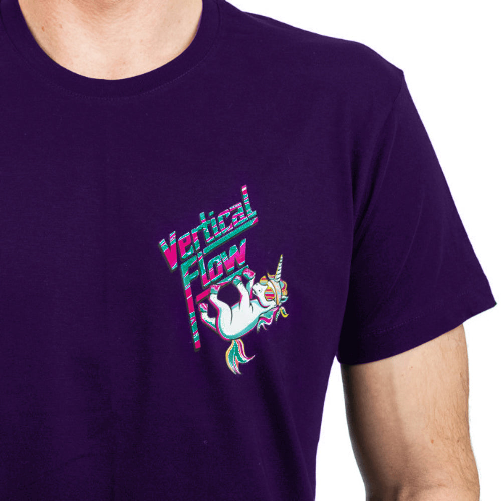 Einhorn Power Klettershirt aus Bio-Baumwolle für Herren